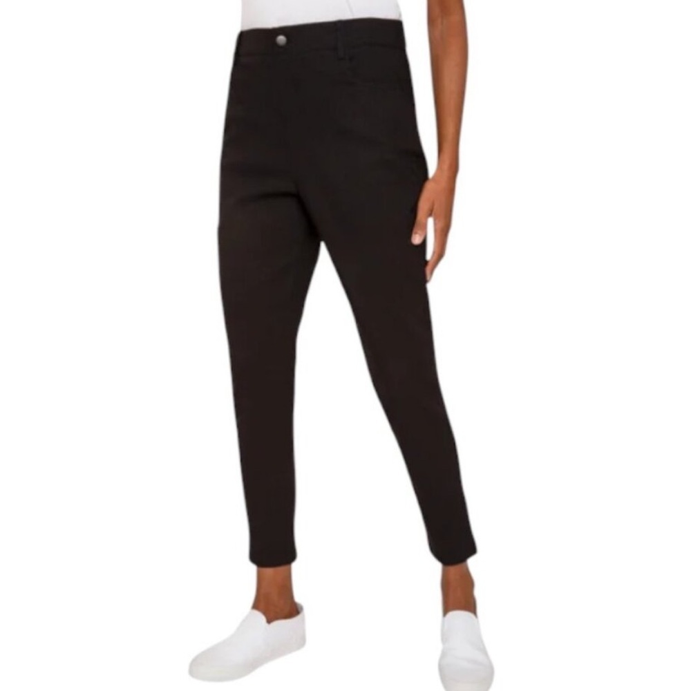 ☀️Mario Serrani Pull On Pant Black Textured Size Medium